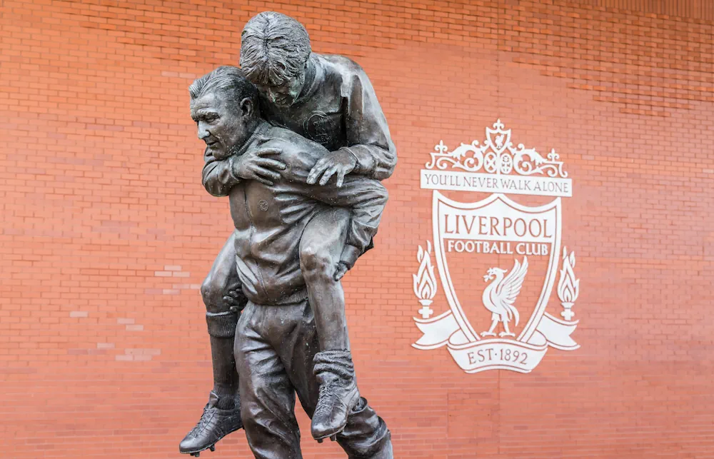 Bob Paisley staty utanför Anfield