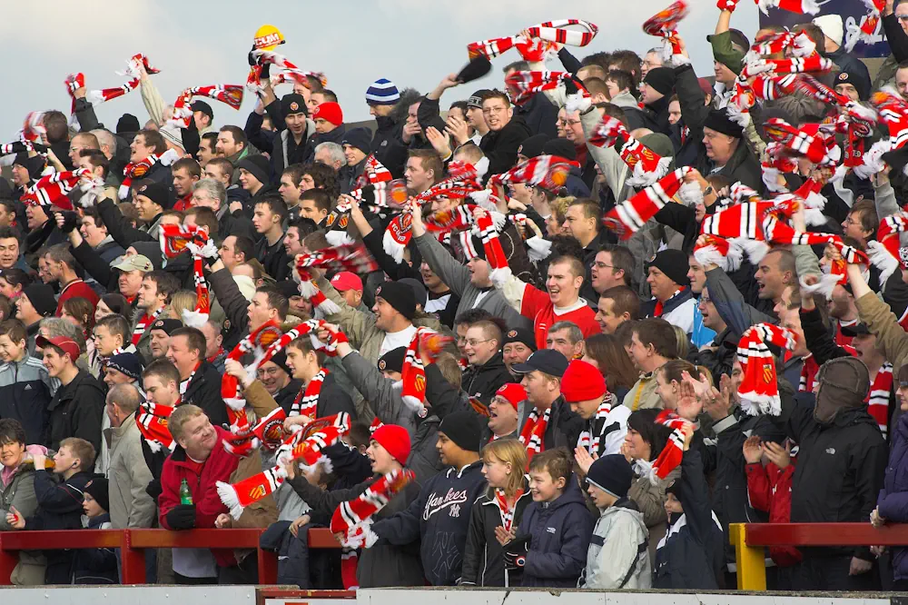 FC United of Manchester fans