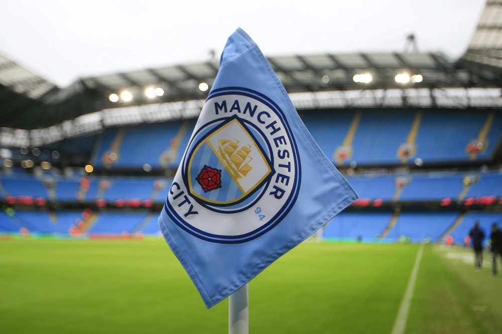 En Manchester City hörnflagga