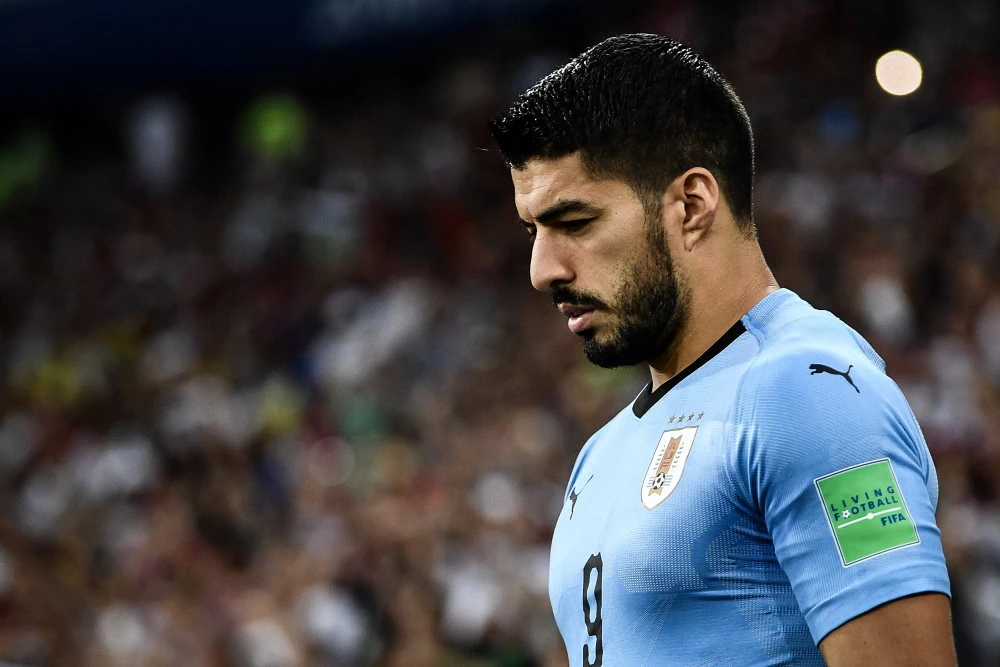 Luis Suárez här spelandes för Uruguay