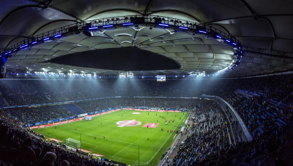 Spänningen inför en match på plats på arenan